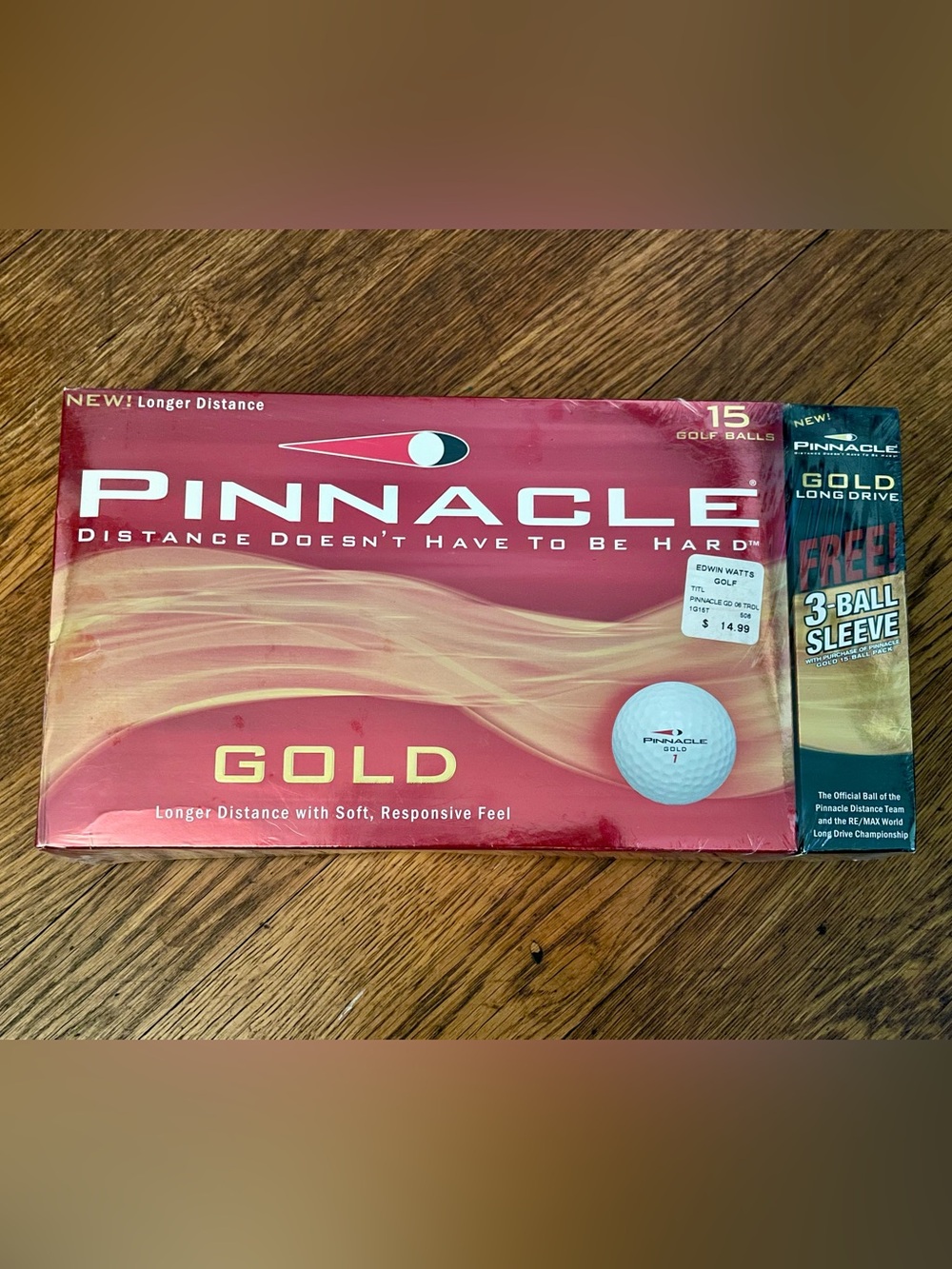 NEW Pinnacle Gold Distance Golf Ball Set - 15 Balls + 3 Free - USA Made